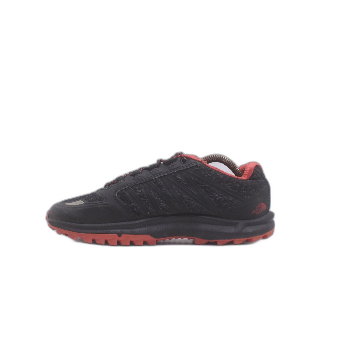The North Face Litewave Fastpack Hiking Black Red Ortholite Shoe