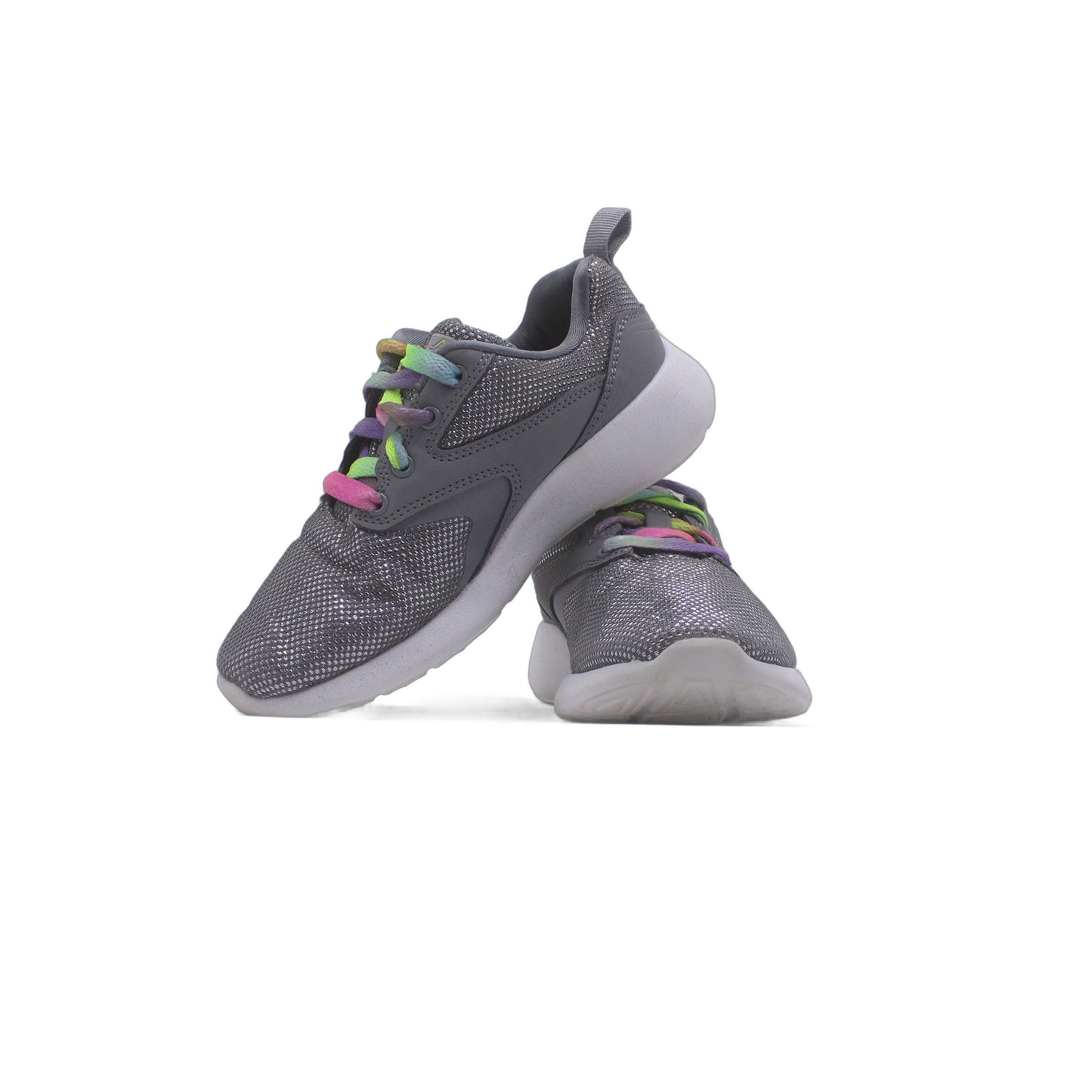 Fila Silver Girl Synthetic/Mesh with Rubber Sole Tennis Shoe