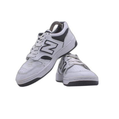 New Balance 480 White Black Leather Sneaker