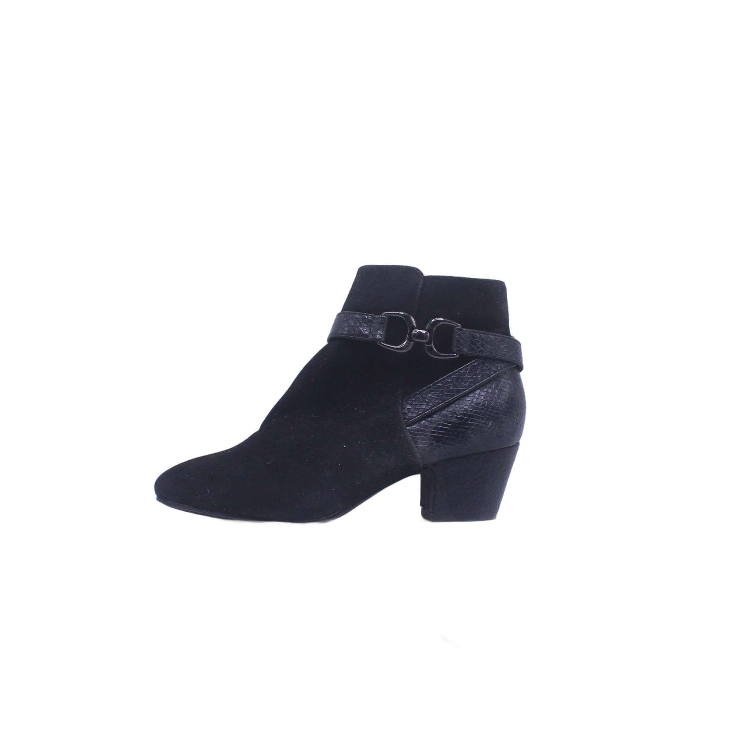 TU Black Floral Embroidered Over Knee Boot