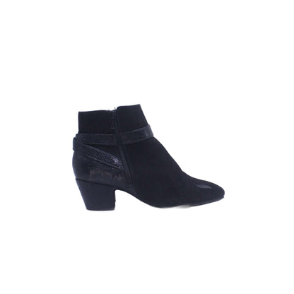 TU Black Floral Embroidered Over Knee Boot