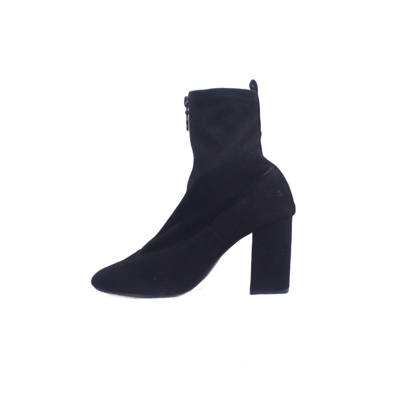 Bershka Black Mesh Stiletto Heels Ankle Boot