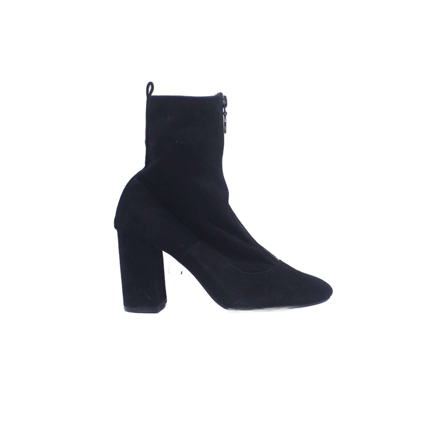 Bershka Black Mesh Stiletto Heels Ankle Boot