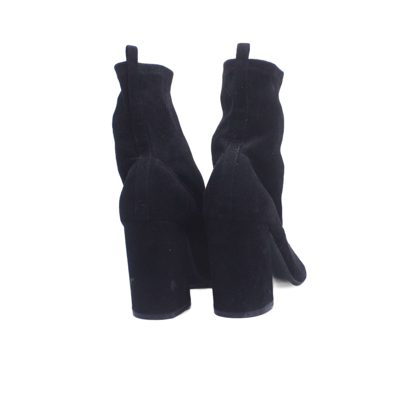 Bershka Black Mesh Stiletto Heels Ankle Boot
