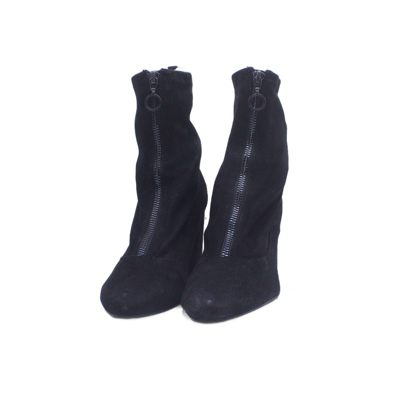 Bershka Black Mesh Stiletto Heels Ankle Boot
