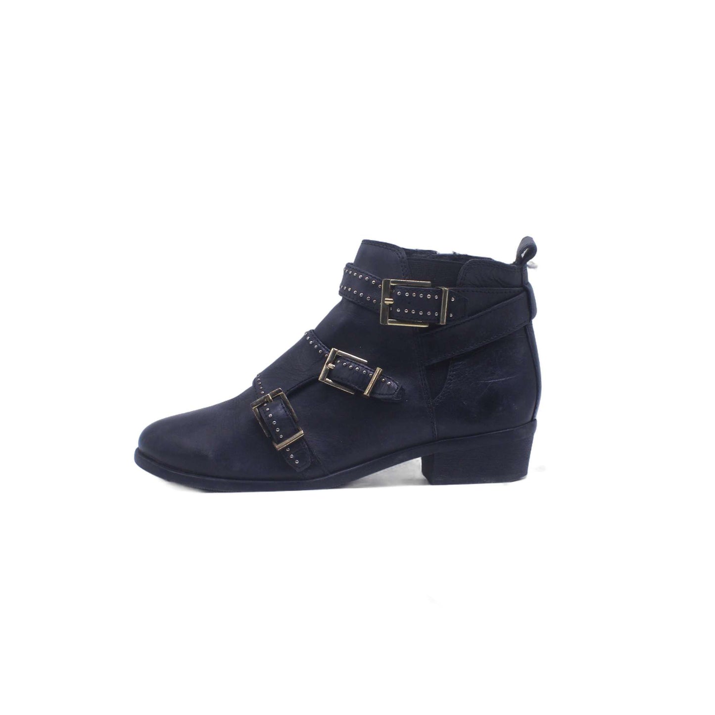 Bronx Studded Leather Ankle Bootie