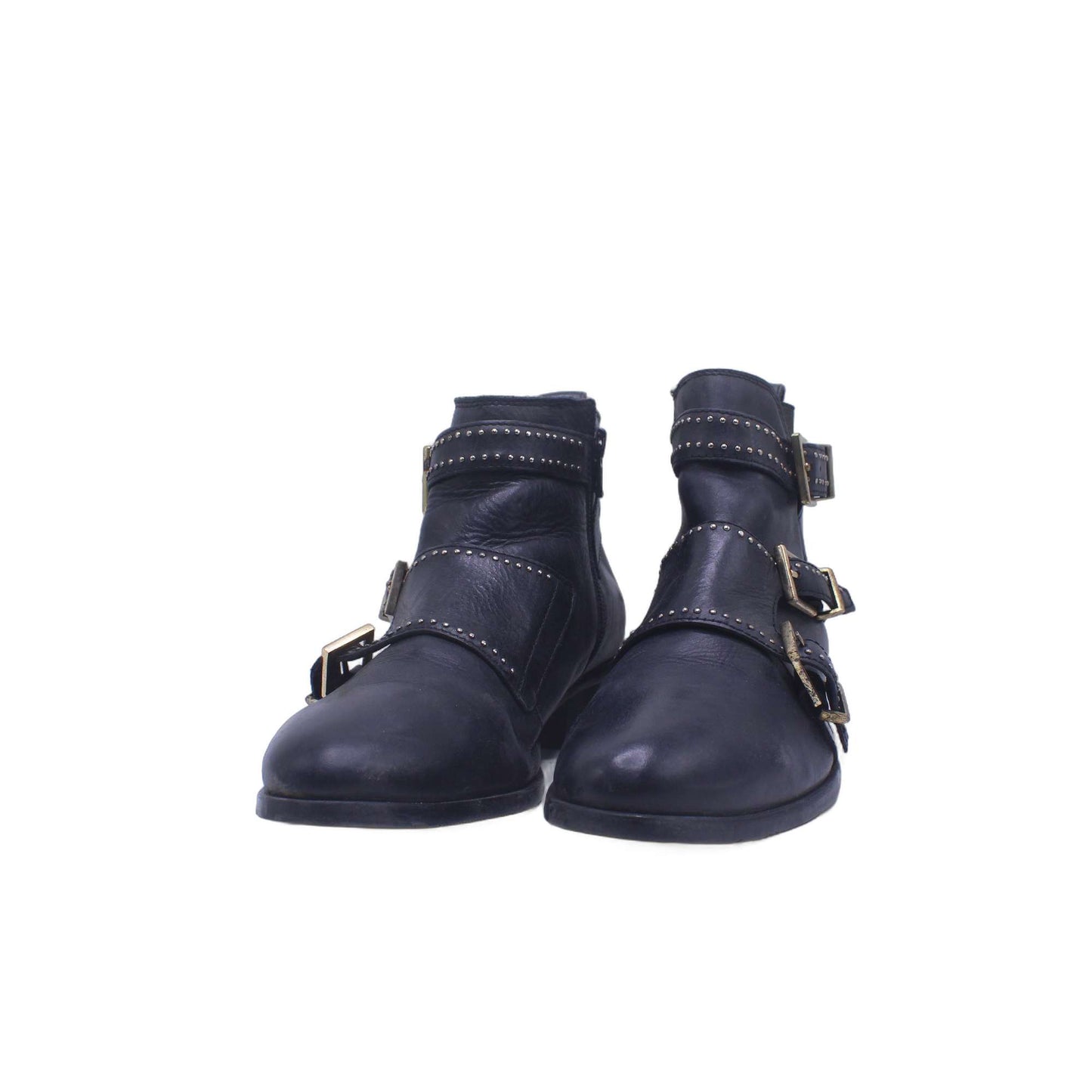 Bronx Studded Leather Ankle Bootie