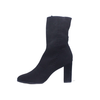 Banana Republic Women's Black Suede Zip Ankle Boot
