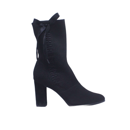 Banana Republic Women's Black Suede Zip Ankle Boot