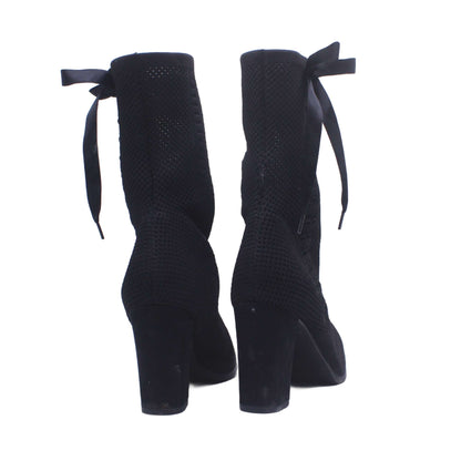 Banana Republic Women's Black Suede Zip Ankle Boot