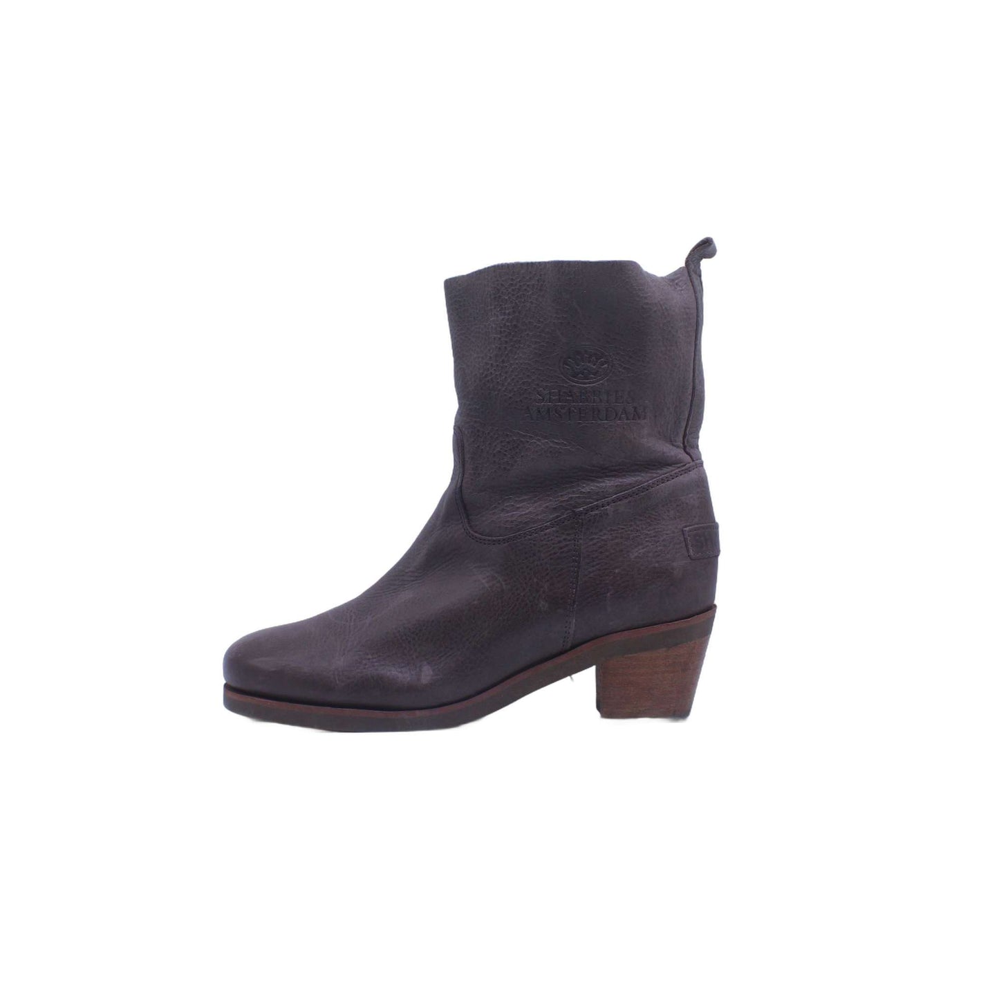 Shabbies Womens Frye Cara Roper Short Chocolate Brown Ankle Boot