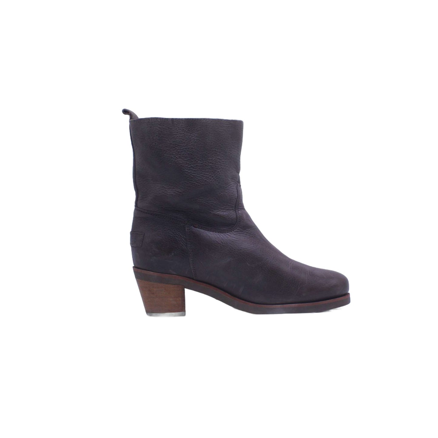 Shabbies Womens Frye Cara Roper Short Chocolate Brown Ankle Boot
