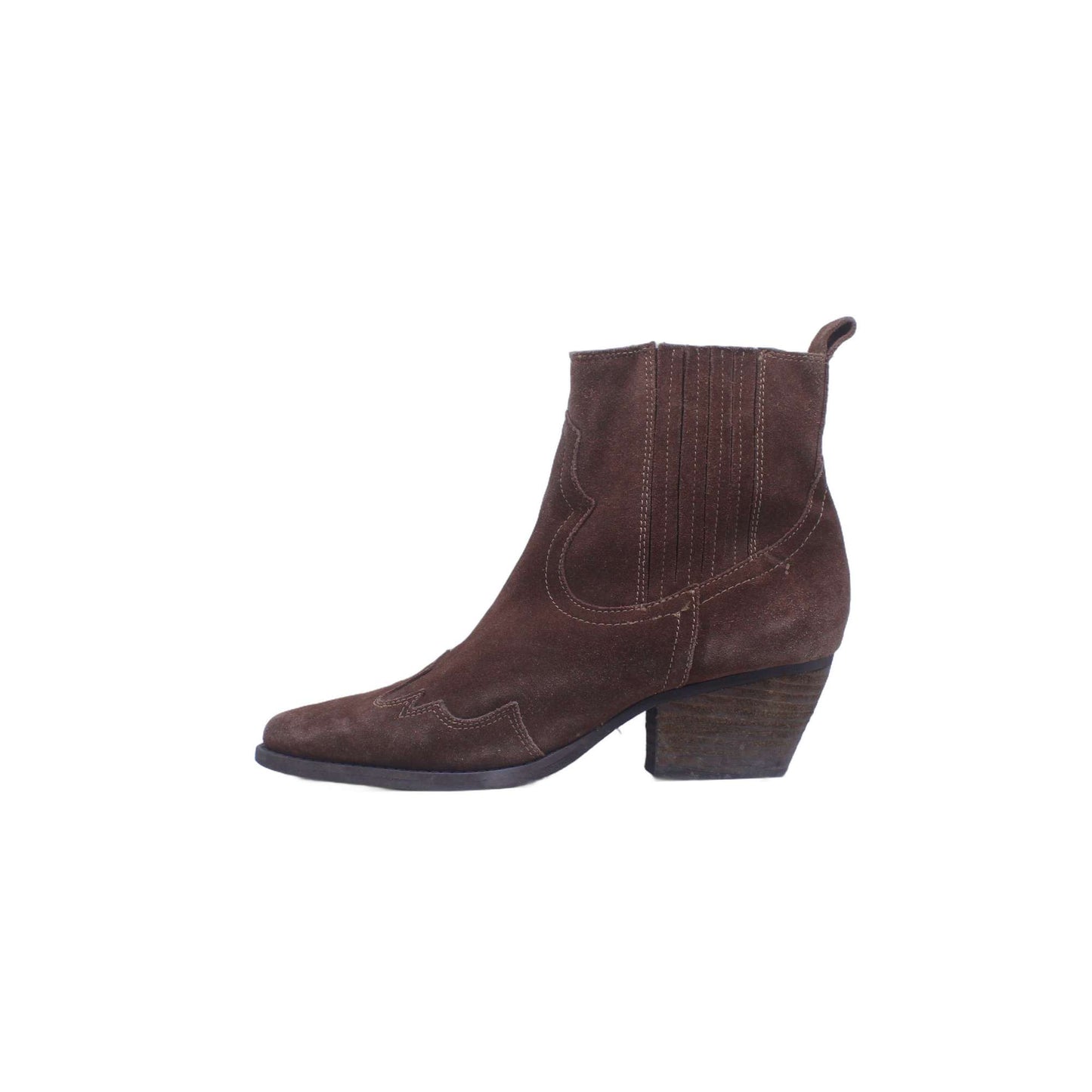 NATISA ROWN SUEDE ANKLE BOOTIE