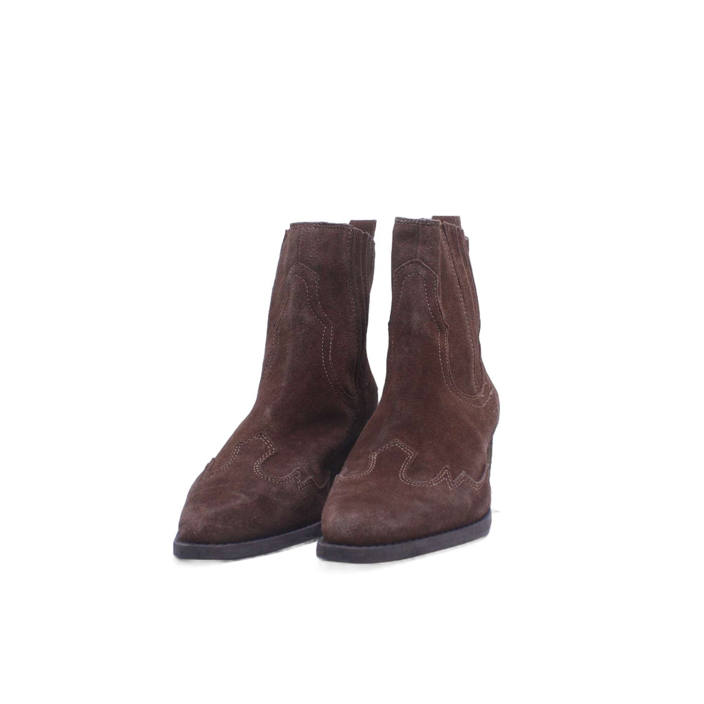 NATISA ROWN SUEDE ANKLE BOOTIE