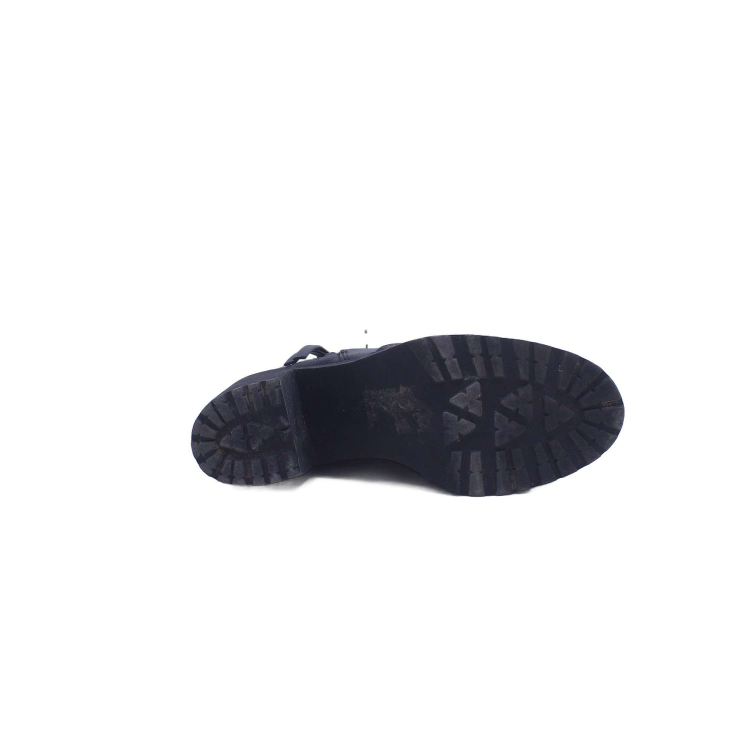 H&M Black Leather Heel Boot