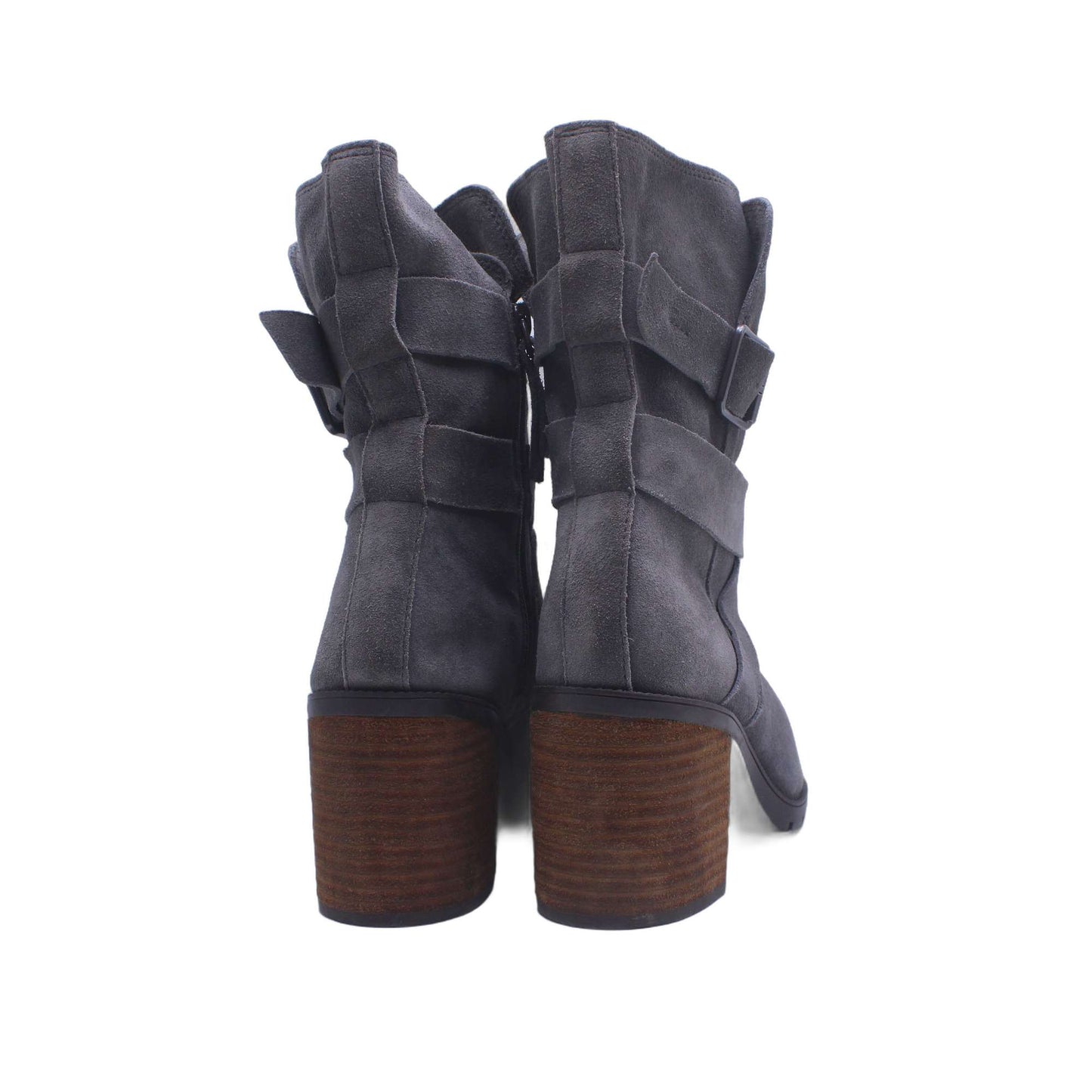 Clarks Womens 'Kelsey' Dark Gray Suede Short Bootie