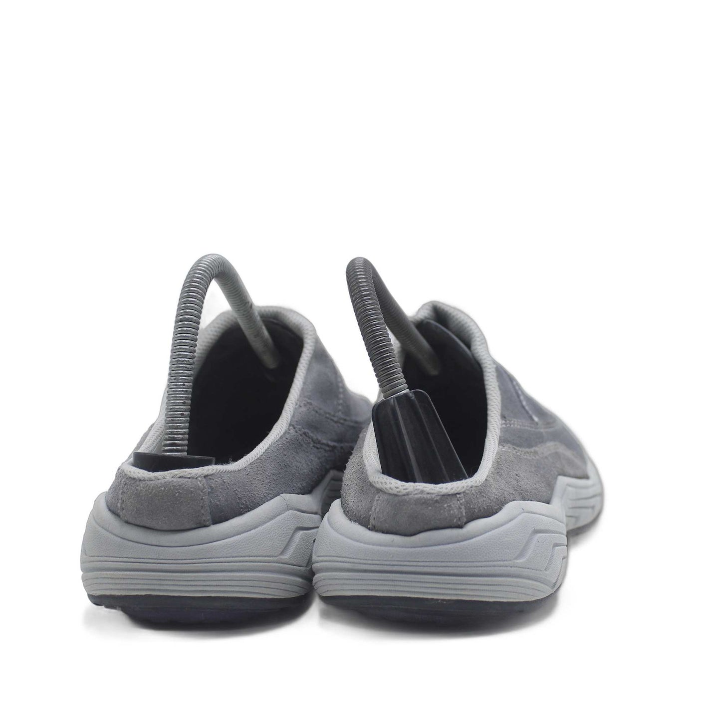 Easy Spirit Traveltime Gray Leather Fabric Mules Casual Women's Shoe