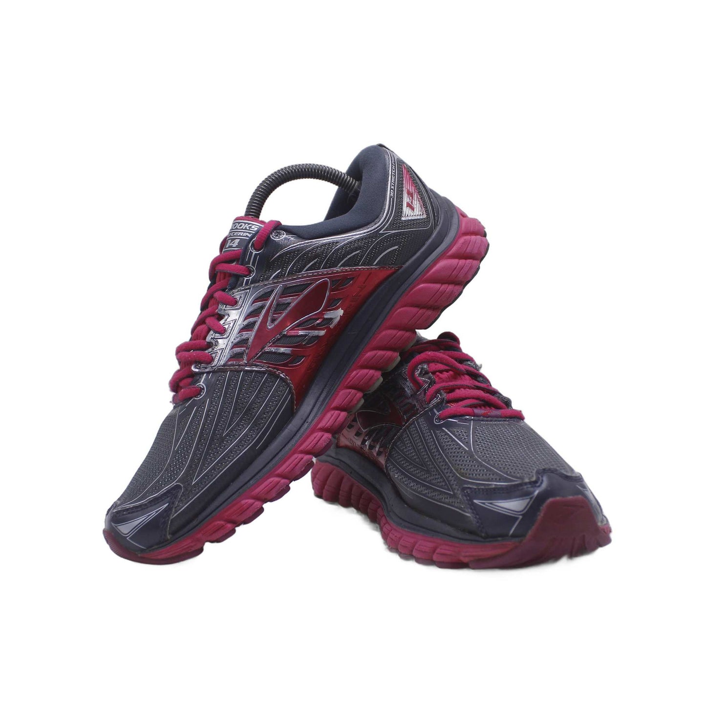 Brooks Glycerin 14 Pink Gray Running Shoe