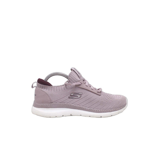 Skechers Women’s Memory Foam Bountiful Mauve Knit Sneaker