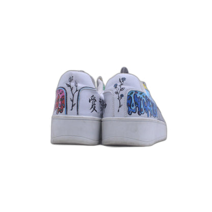 Time Tru White Casual Shoe