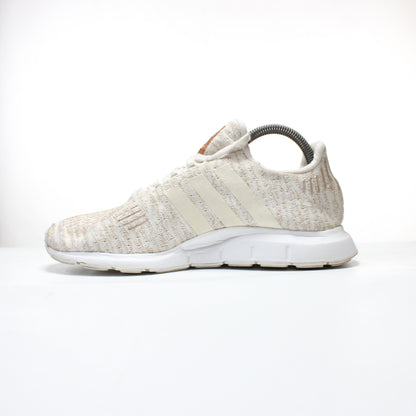 Adidas Swift Run Wmns 8 Copper Metallic White Knit Lace up Running Shoes