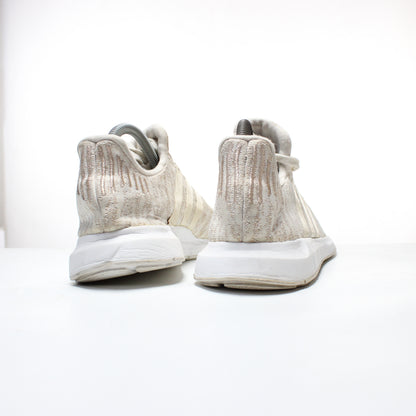 Adidas Swift Run Wmns 8 Copper Metallic White Knit Lace up Running Shoes