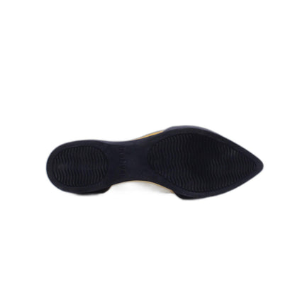 NEW EILEEN FISHER Black Suede Slip On Flute Pointy Toe Flats Shoes