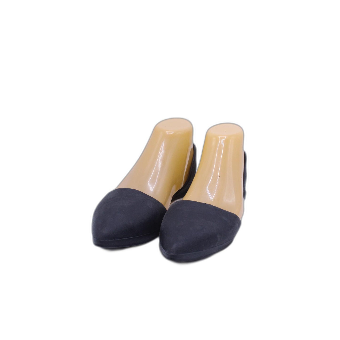NEW EILEEN FISHER Black Suede Slip On Flute Pointy Toe Flats Shoes