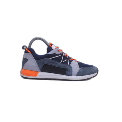 Bally Glick WS White, Black and Orange Sneakers