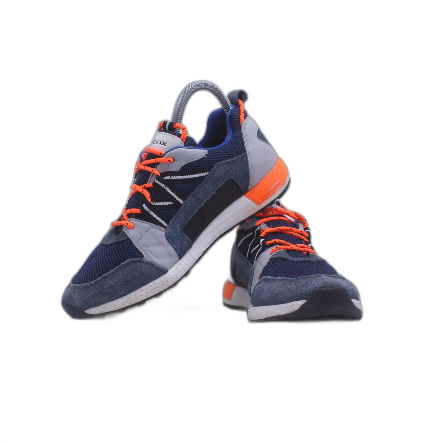 Bally Glick WS White, Black and Orange Sneakers