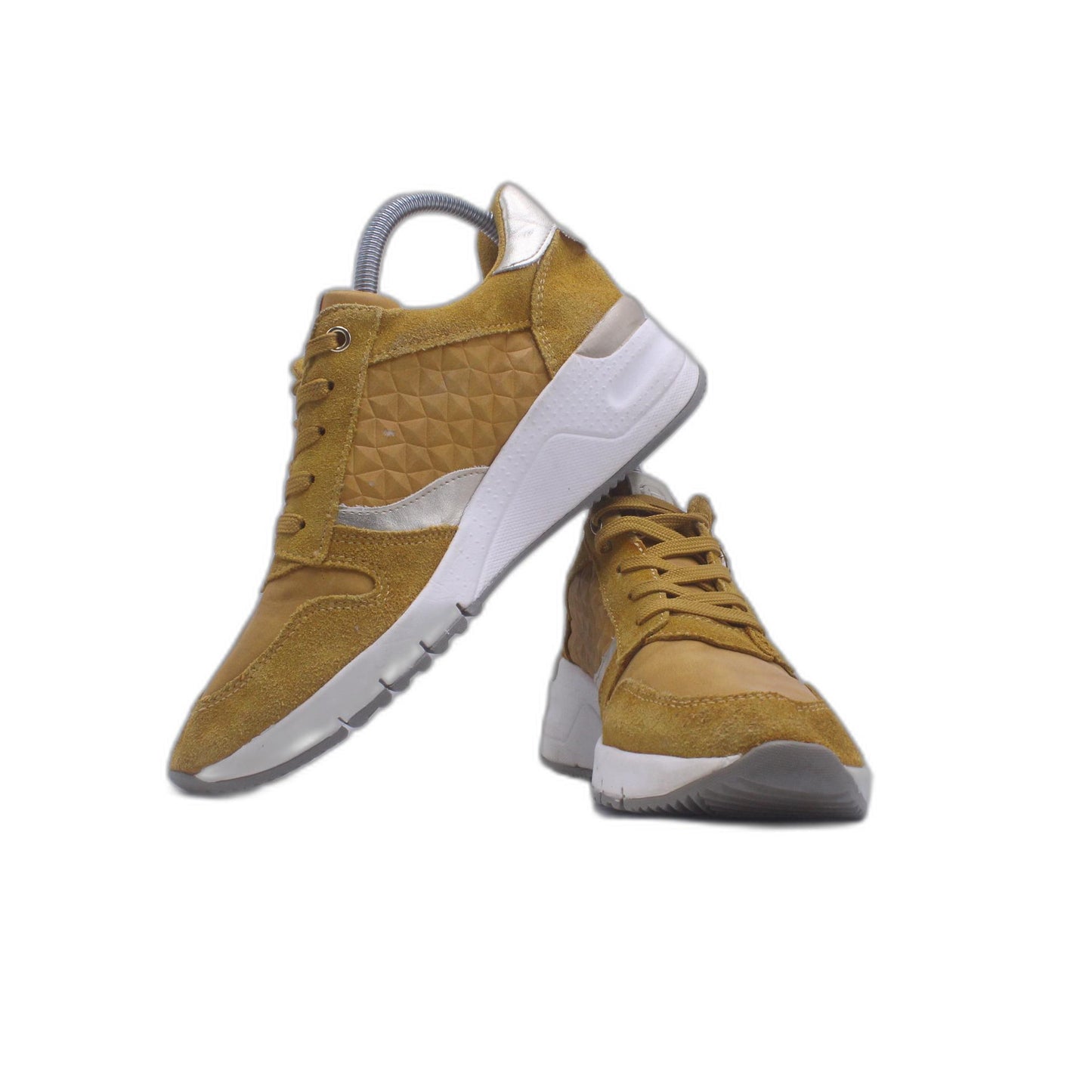 Gabor Women Sneaker Lace-up Shoes Half Shoes Leather Beige