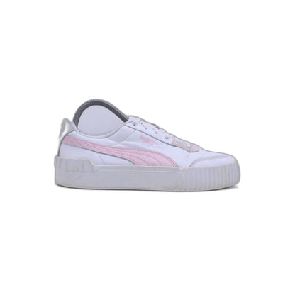 Puma Carina Lift Women's Streetstyle Sneaker Clubwear White - Pink Lady