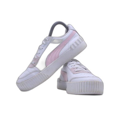 Puma Carina Lift Women's Streetstyle Sneaker Clubwear White - Pink Lady