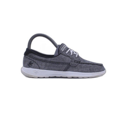 Skechers Go Walk Lite ISLA Black White Casual Boat Shoes