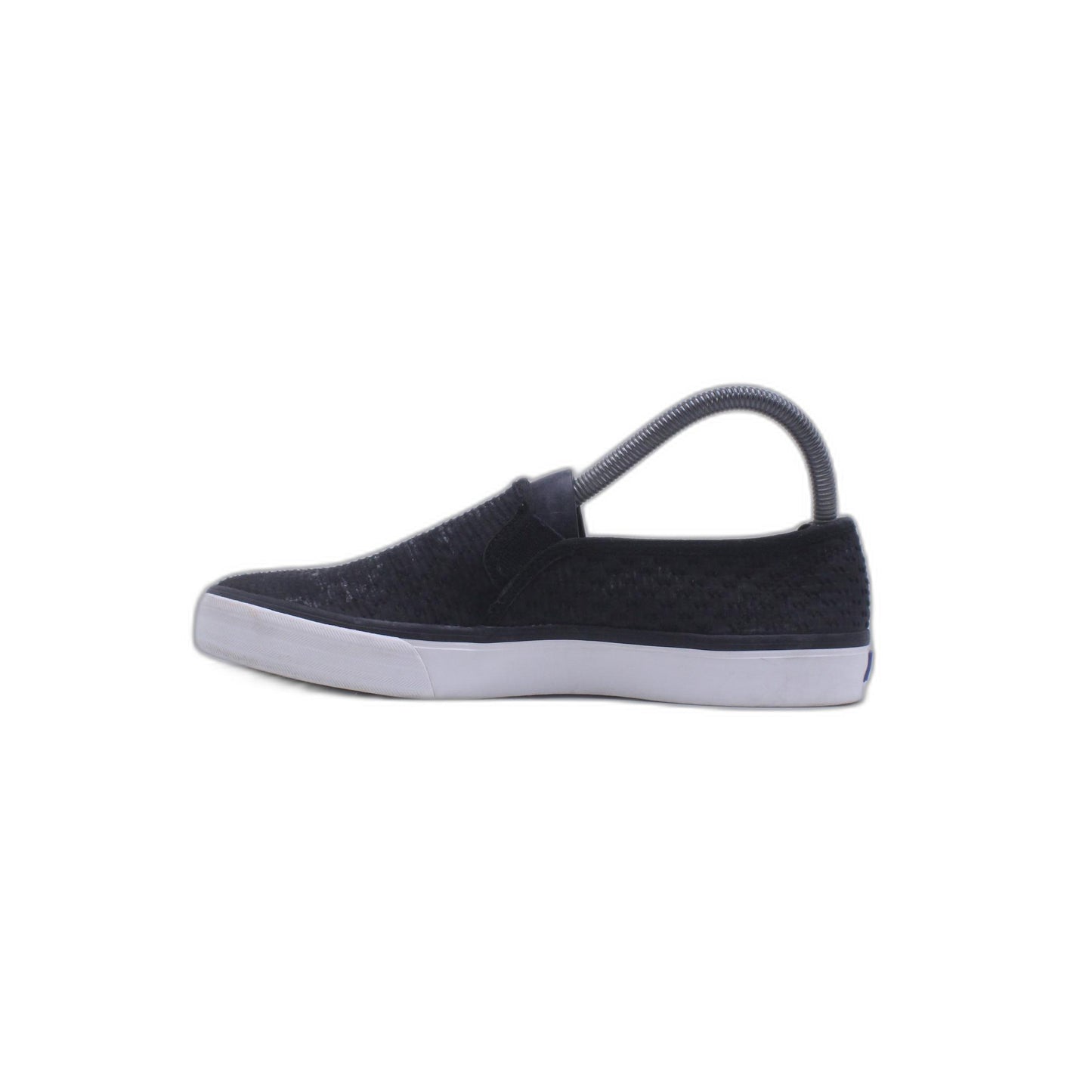 KEDS Women's Seaside Quilted Black Suede Slip On Shoe
