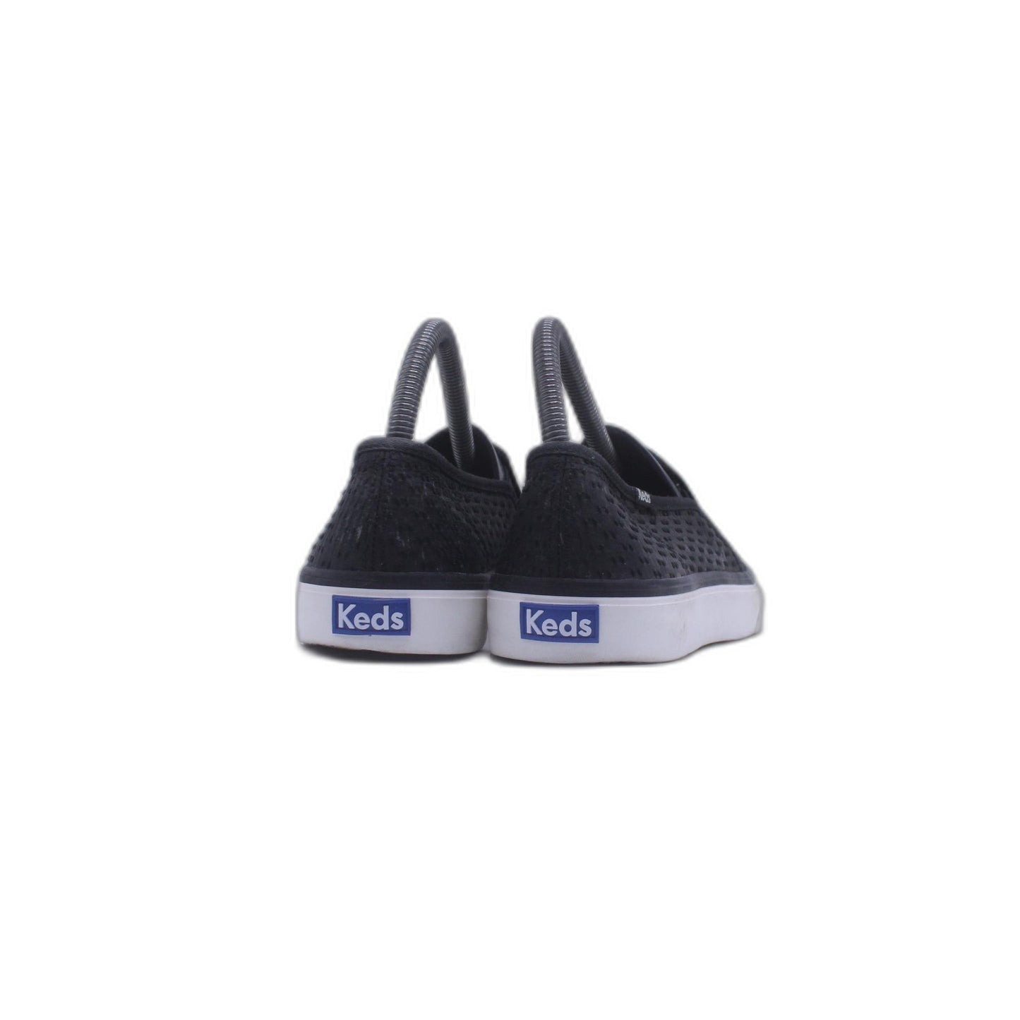 KEDS Women's Seaside Quilted Black Suede Slip On Shoe