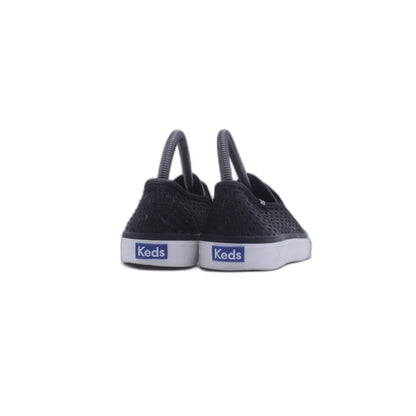 KEDS Women's Seaside Quilted Black Suede Slip On Shoe