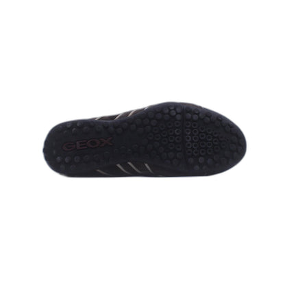 GEOX BROWN LEATHER/SUEDE SNEAKER