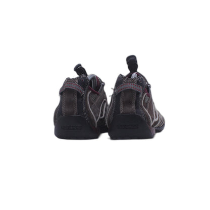 GEOX BROWN LEATHER/SUEDE SNEAKER