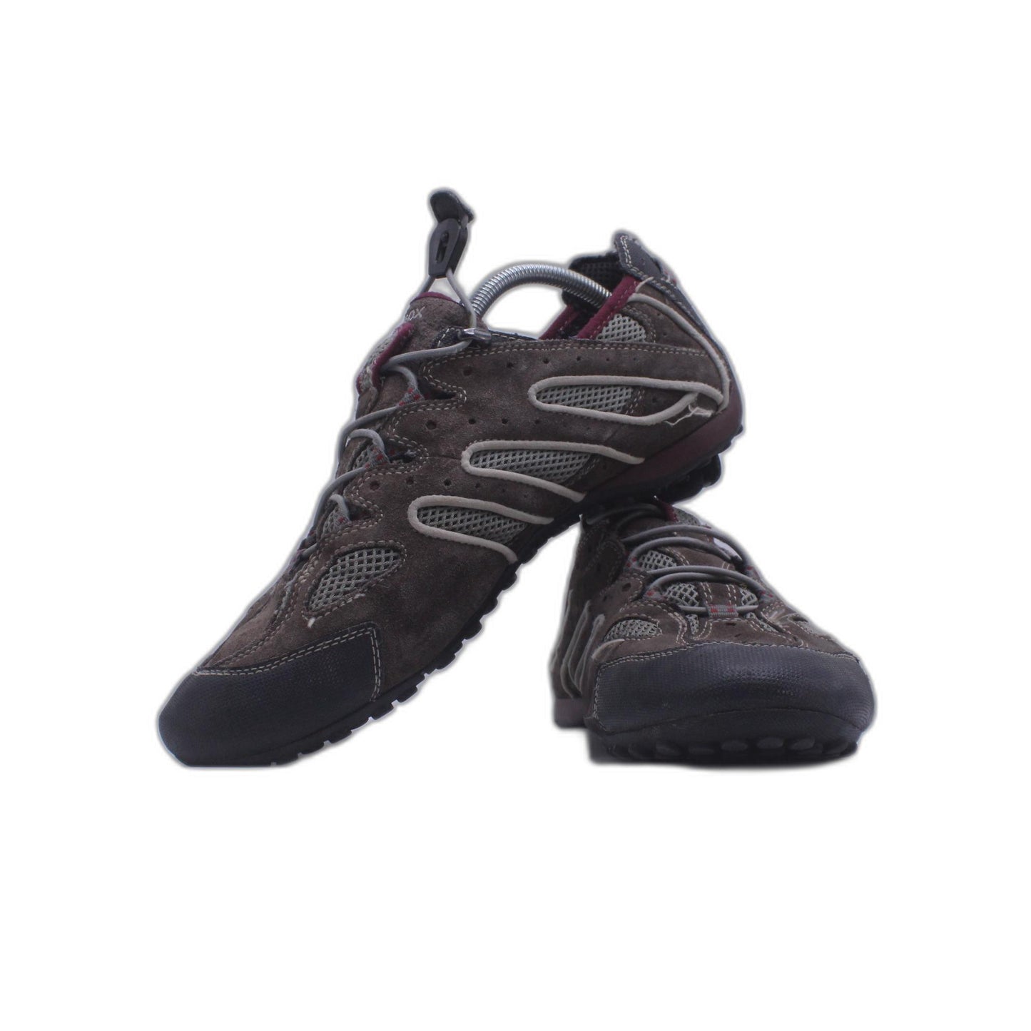 GEOX BROWN LEATHER/SUEDE SNEAKER