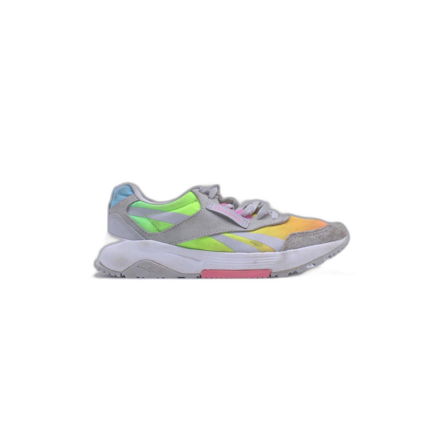 Reebok multi colored running shoe