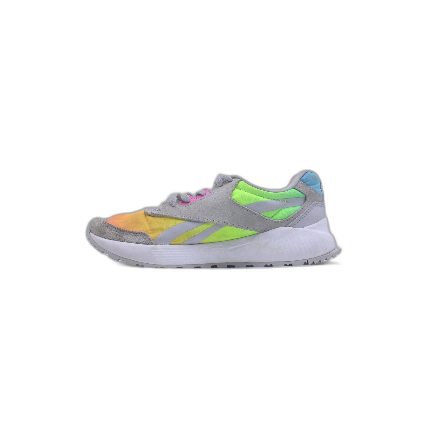 Reebok multi colored running shoe