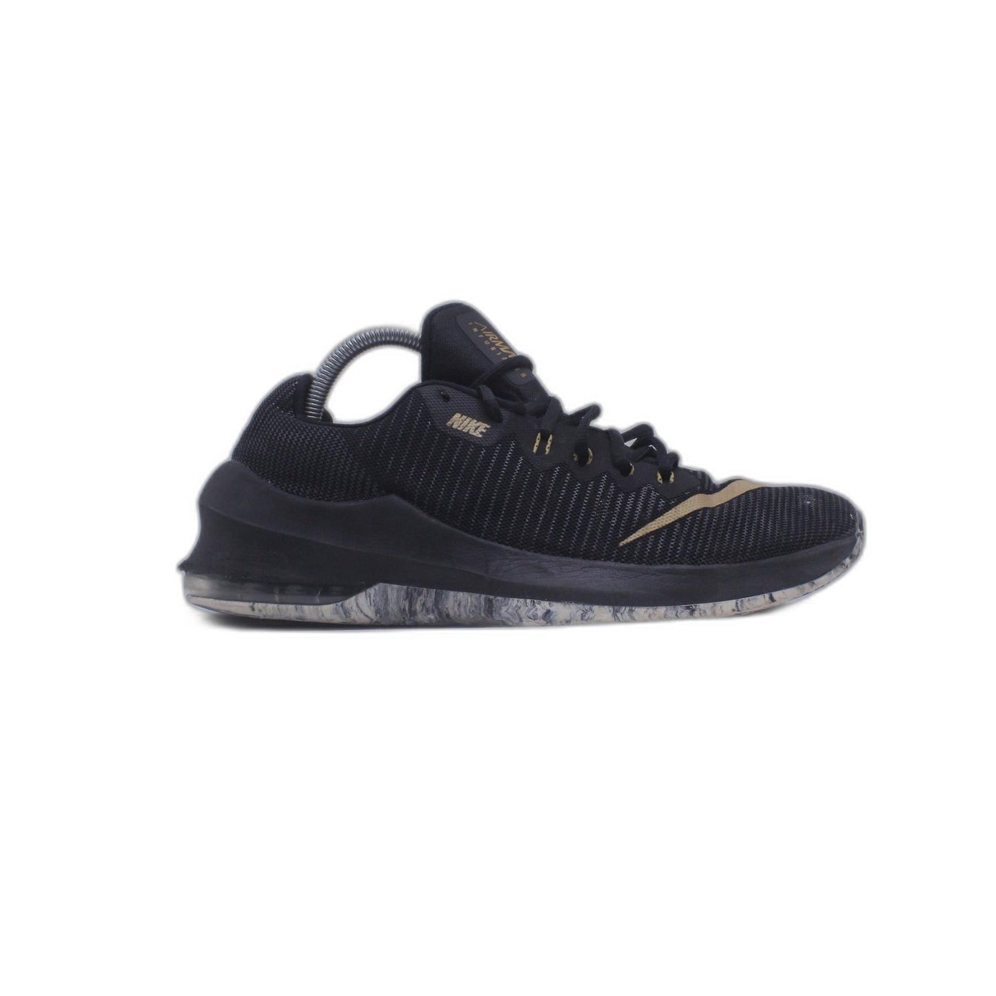 Nike Air Max infuriate Black Gold Basketball Athletic Shoe