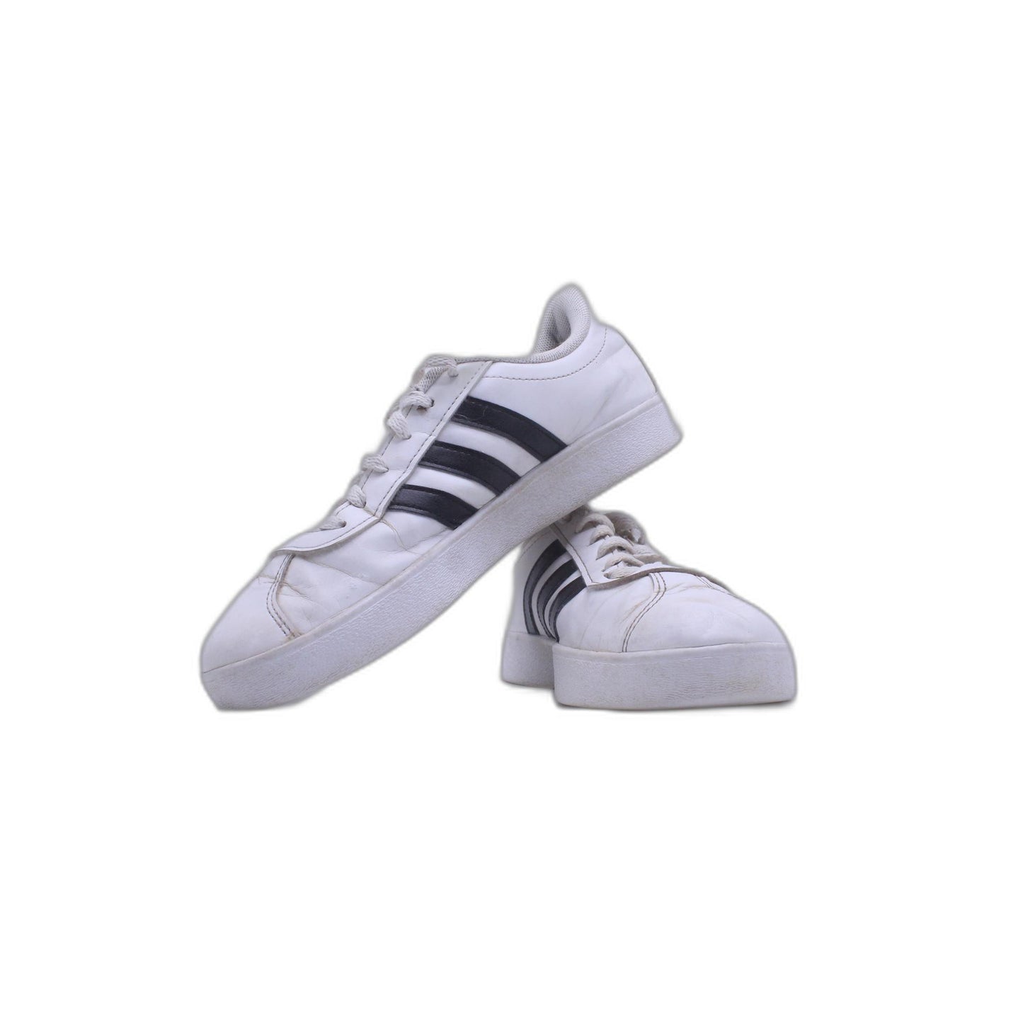 Adidas VI Court 2.0 White Black Leather Stripes