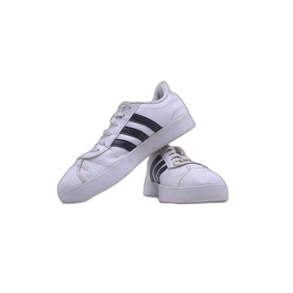 Adidas VI Court 2.0 White Black Leather Stripes