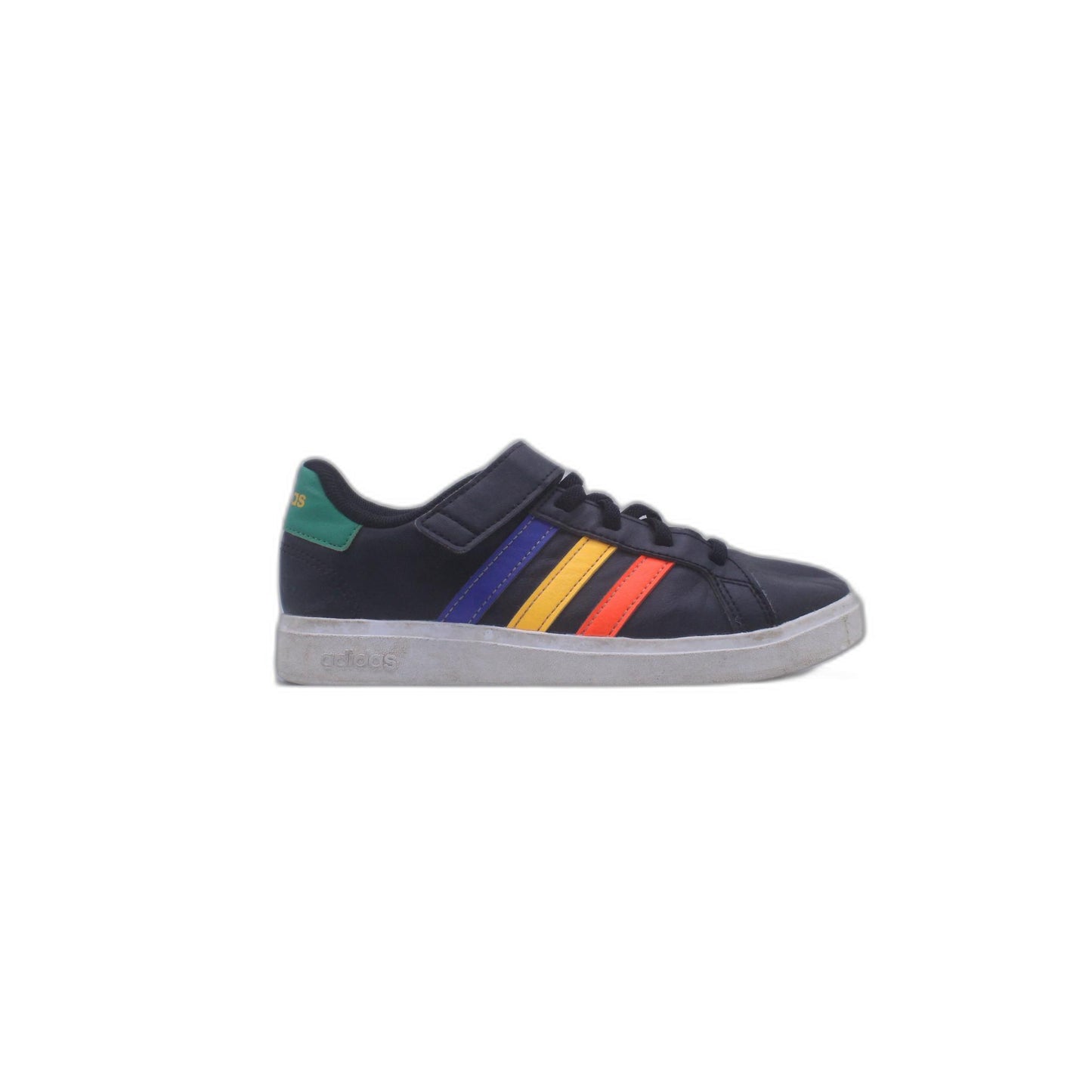 Adidas Athletic Grand Court Girls Elastic Lace Sneaker