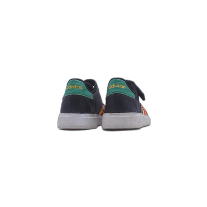 Adidas Athletic Grand Court Girls Elastic Lace Sneaker