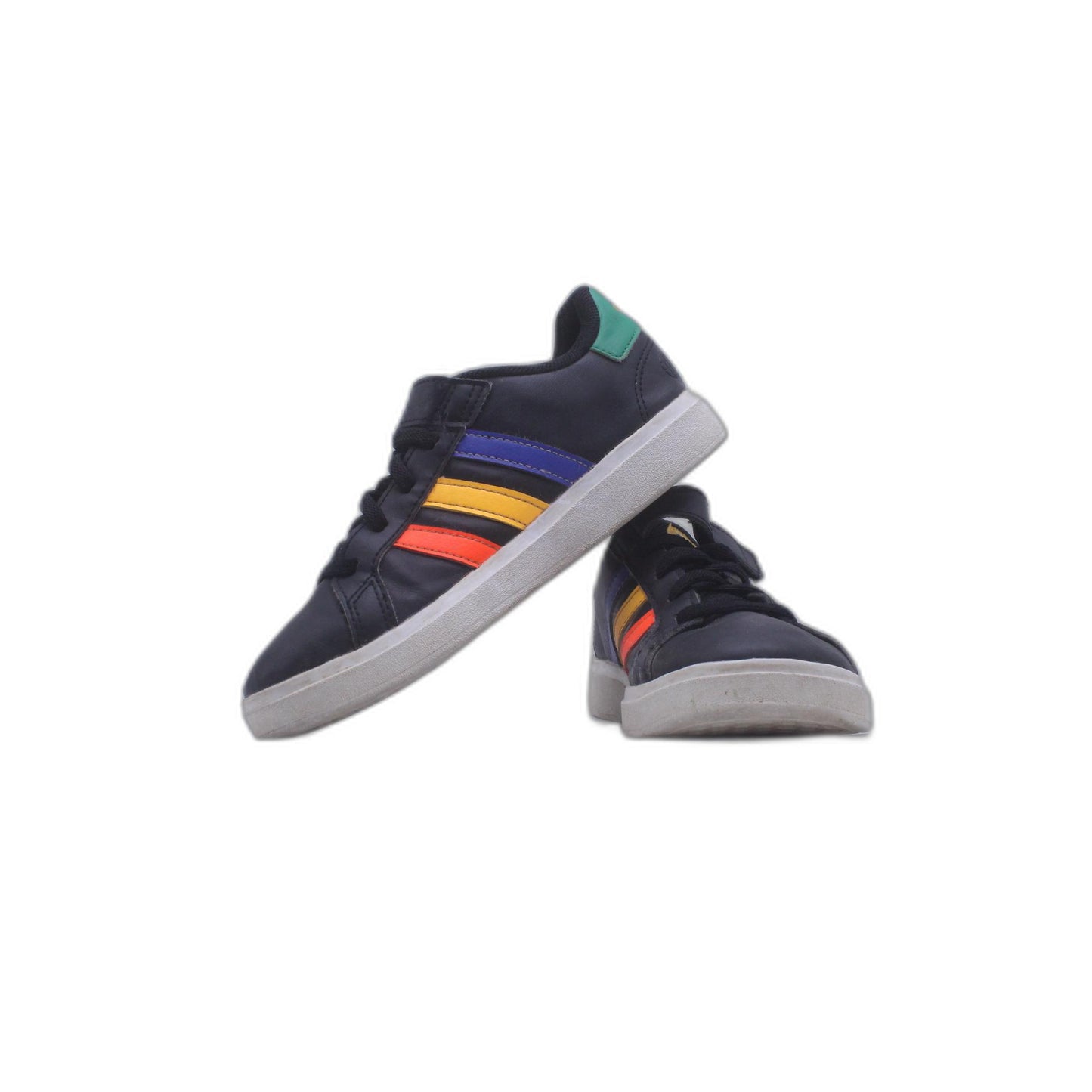 Adidas Athletic Grand Court Girls Elastic Lace Sneaker