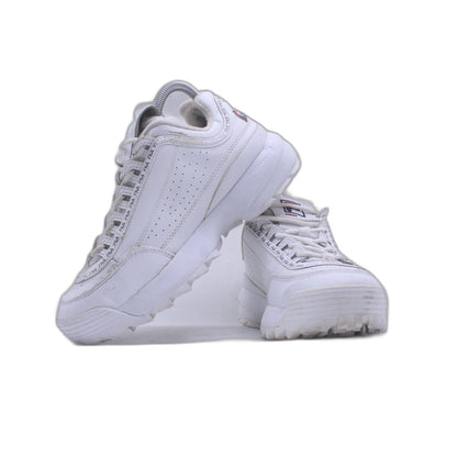 Fila Disruptor II 3D Embroider Femmes Blanc Basket Shoe