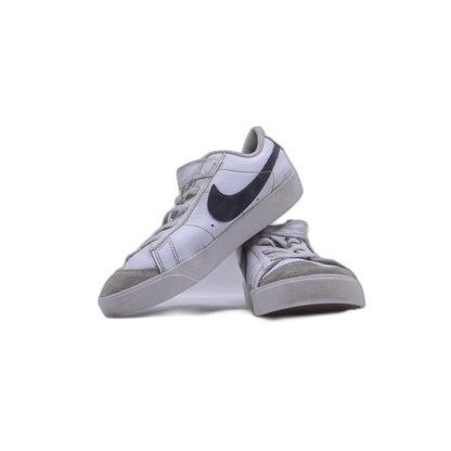 Nike Blazer Low Platform DJ0292-101 White Black Leather Shoe